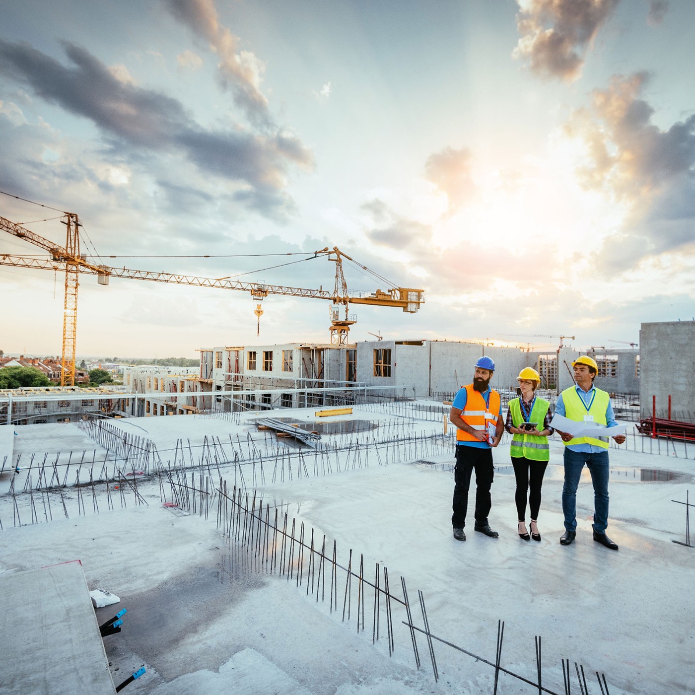 Ashkelon Construction crew on site